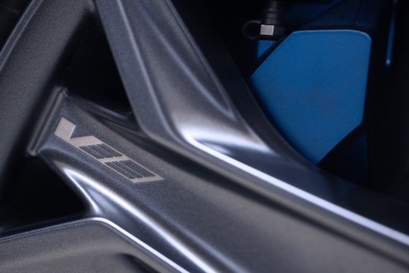 Close-up of the 2026 OPTIQ-V Brembo Performance Front Brakes | Johnson Cadillac in BUDD LAKE NJ